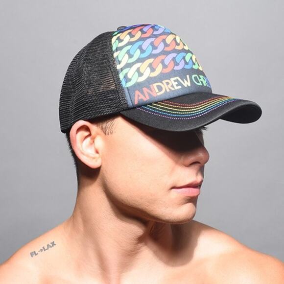 Andrew Christian Pride Chain Trucker Cap - Picture 3 of 4
